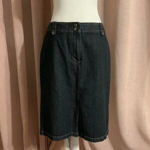 NWT Ann Taylor Denim Midi Skirt Size 8